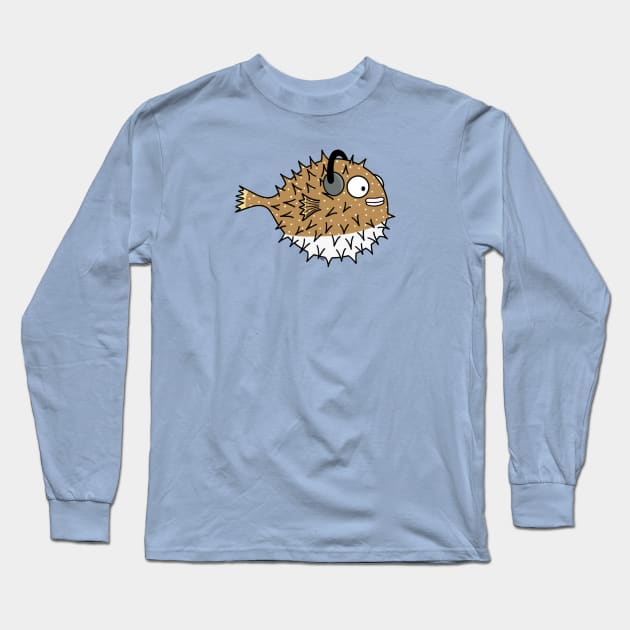 Jammin Blowfish Long Sleeve T-Shirt by Coconut Moe Illustrations